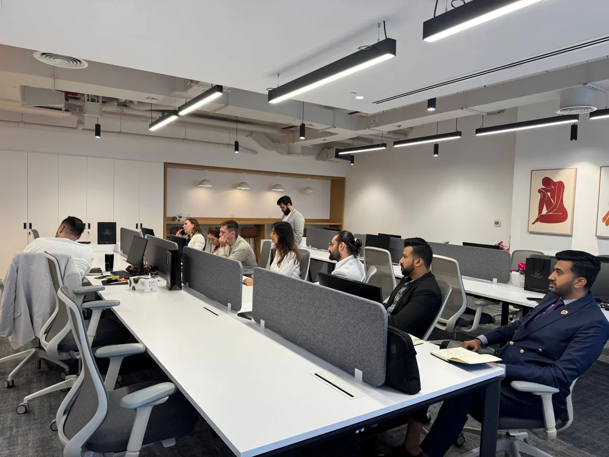 An open-plan working space